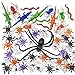 Halloween Spider Webs and Webbing for Best Halloween home decoration Decor Colorful 4 JUMBO SUPER STRETCH PACKS + Spiders.