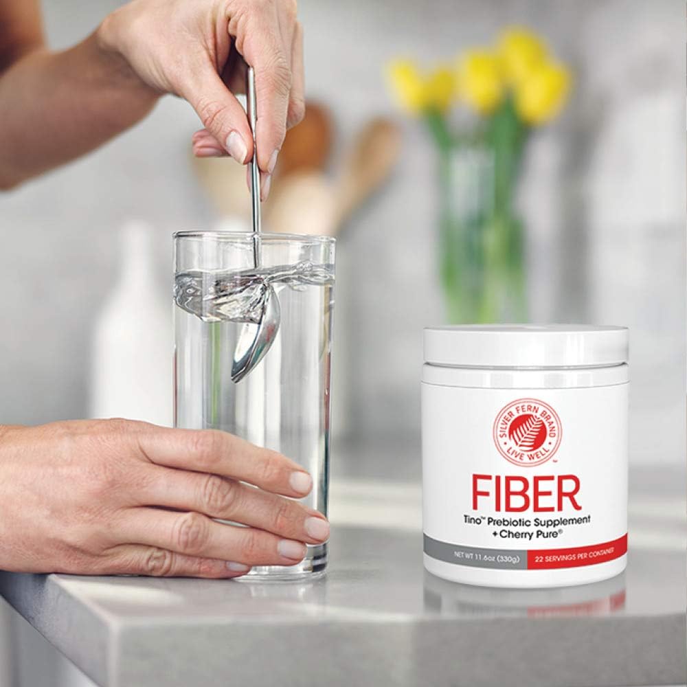 Tino High Fiber Supplement Powder - Non-GMO, Pre-Biotic, Water Soluble, Digestive Friendly, Powdered Mix - Add to Water, Juice, Shakes, Cereal & More (2 Canisters - 15.9 Oz. ea.): Health & Personal Care