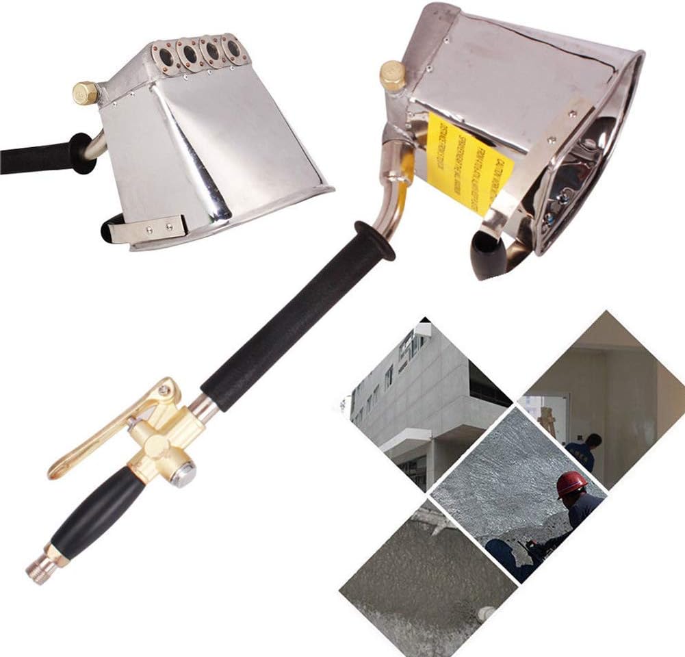 Four Spraying Holes, Cement Mortar Sprayer, Plaster Hopper, Wall Ceiling Concrete Tool, with air Compressor or air Pump
