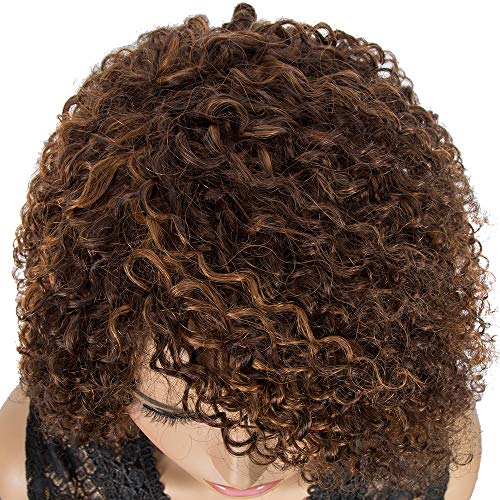 NOBLE-GIRL-Human-Hair-Curly-Wigs-with-Bangs-Short-Kinky-Curly-Wigs-for-Black-Women-Curly-Bob-Wigs-Brazilian-Virgin-Human-Hair-Wigs-Side-Part-Glueless-11-inch-Brown-Wigs