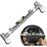 DIMCOSG Steering Wheel Level Alignment Tool for Internal Diameter 270mm - 350mm Steering Wheel Holder Spring-Loaded Auxiliary Wheel Aligmment