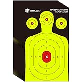 Atflbox Silhouette Paper Target for The Range, 17X25 Inch High Visibility Target Paper for Indoor and Outdoor Shooting Practi