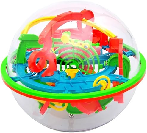 Labyrinthe 3D Magic Maze à Balle - Jeu D'Adresse XXL 20cm Avec 138 Étapes - Défi Mental Et Manuel