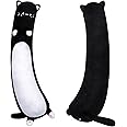 Mewaii Long Cat Plush Body Pillow - 44" Black Cat Stuffed Animals Squishy Pillow, Cute Plushies Cuddle Pillow for Kids, Long Cat Pillow Plush Toys, Birthday Gifts for Women, Girls and Males