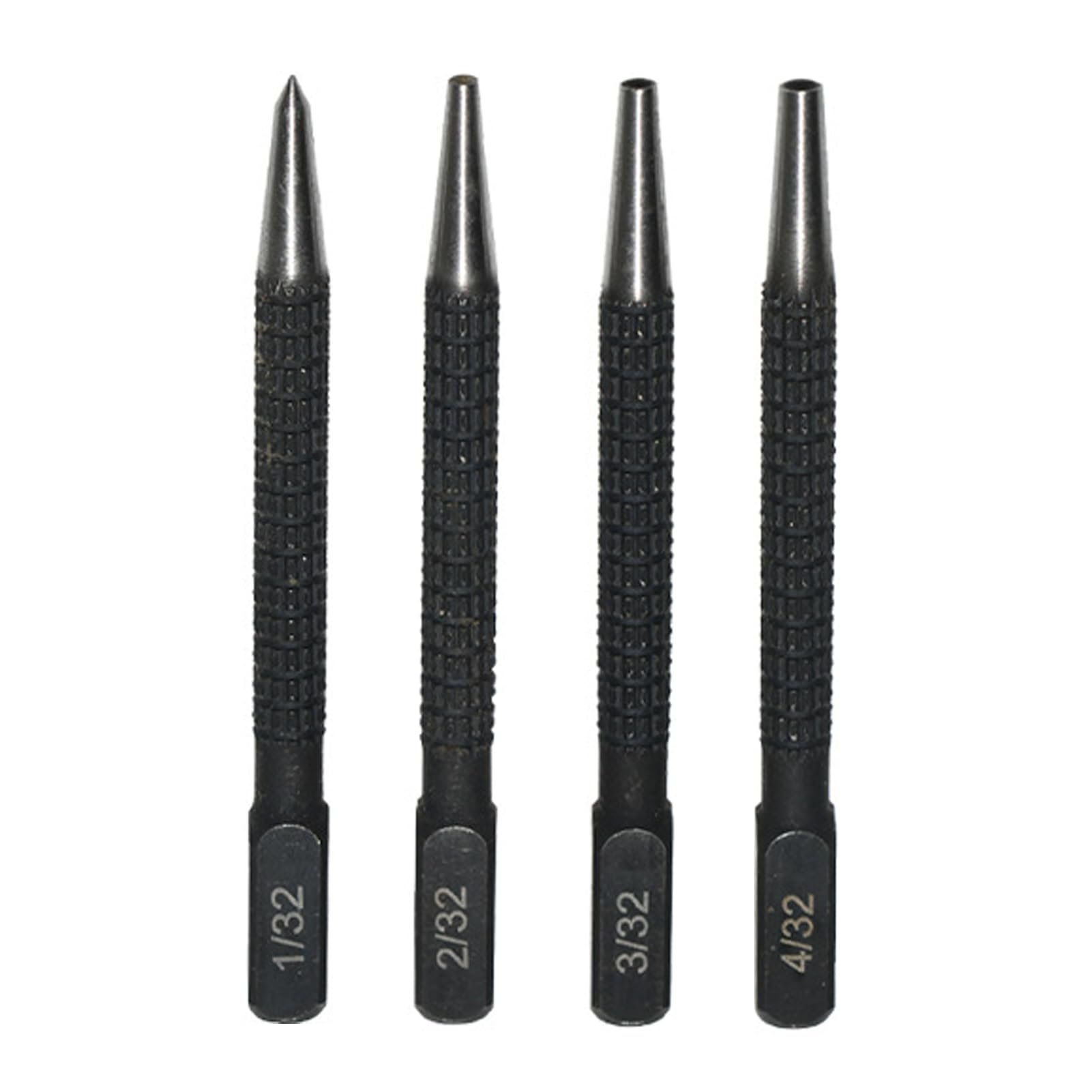 4Pcs Centre Punch Set,Nail Punch Set, Portable Positioning Punch Set for Drilling and Marking 1/32