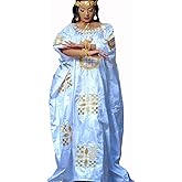 OZLIKA Gold And White African Mali Bazin Rich Boubou Nigerian Wedding Bride Dresses Senegal Women Mix Size Dashiki For Party Basin Riche Long Robe Clothing