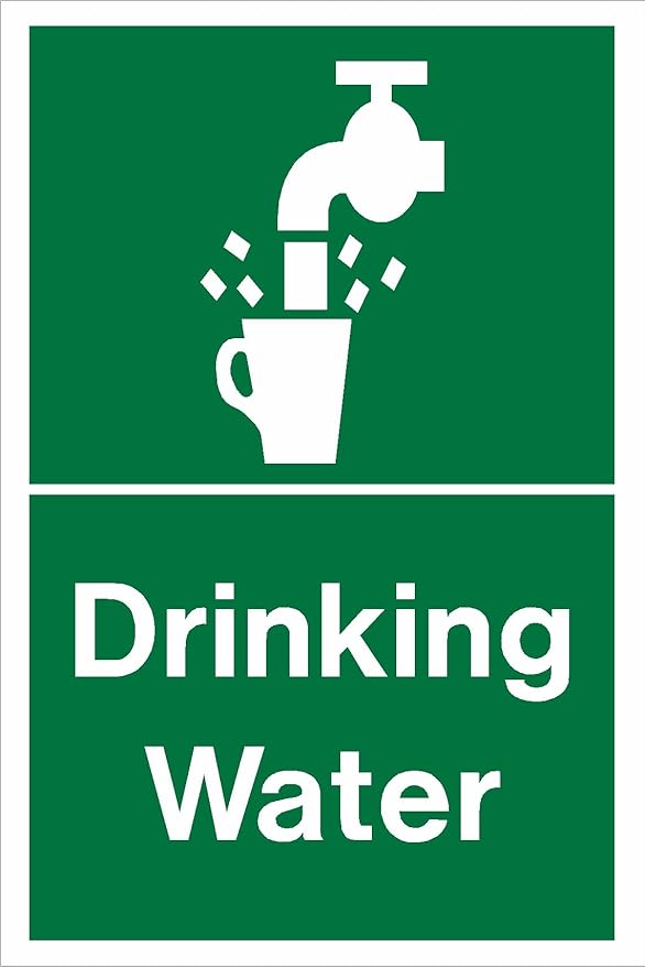 Drinking Water Sign A4 (200 x 300mm) on 3mm Plastic Amazon.co.uk