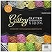 DCWV The Glitzy Glitter Cardstock Stack 12 in x 12 in 24 sheets total 6 solid colors of premium glitzy craft paper