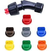 110&deg; Flat Fan Spray Nozzles, 7PCS 0.1&ndash;0.6mm Sprayer Nozzle Tips | Engineering Plastic, 7 Sizes (0.1-0.6mm), 110&deg; Flat Fan, Backpack &amp; Pump Sprayers, Garden, Lawn &amp; Agricultural Use