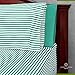 6-Piece Bed Sheets Set with Stripes by Cosy House - Fade & Lint Free - Soft, Breathable Bamboo and Microfiber Blend Bedding with Deep Pocket Fitted Sheet, Flat Sheet and 4 Pillowcases - Queen, Green