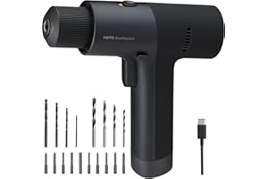 HOTO Brushless Drill, 12V Cordless Power Drill with LED Display, 30 Gears 2 Working Modes, 3/8 Inch Keyless Chuck, 266 in-lbs
