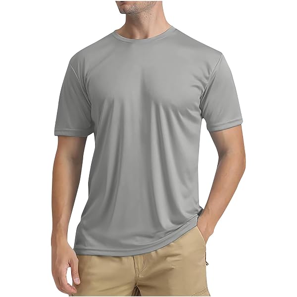 thumbnail image 2 of VAYAGER Men's Swim Shirts Rash Guard UPF 50 T Shirts Quick Dry Loose Fit Water Surfing Shirt(Blue M 2 of 7
