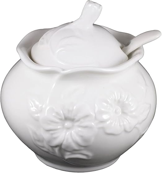 sugar canister with spoon