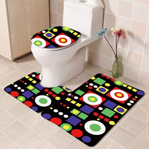 Juego de Tres Piezas de Alfombra de baño Antideslizante Absorbente de