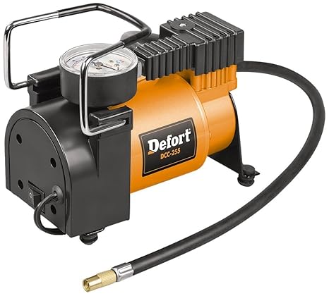 DeFort DCC-255 tragbarer Auto-Kompressor Luftkompressor Zigarettenanzünder 12 Volt