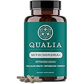Qualia Mitochondria+ | The Most Advanced Supplement for NAD+, Cellular Energy, Metabolism & Repair for Better Aging w/35+ NAD Boosters Resveratrol & More | 160 Ct | 1 Month Supply