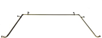 Amazon Com Urbanest Antique Brass Bay Window Curtain Rod Set 5 8
