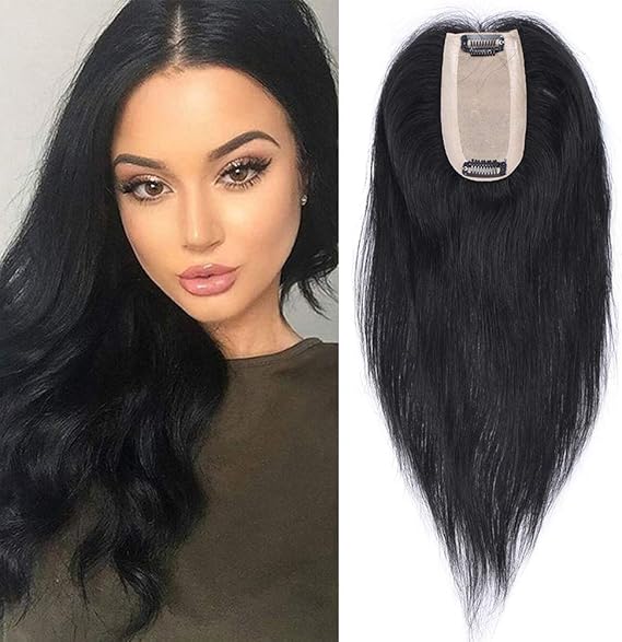 Hair Top Pieces for Thinning Hair Women 100 Remy Human Hair Clip in