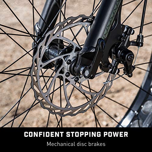 Mongoose Argus Trail Adult Fat Tire Mountain Bike, 26Inch Wheels, Large 19Inch Aluminum