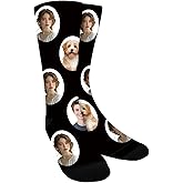 Bemaystar Custom Socks with Photo,Personalized Gifts for Men,Personalized Socks for Him Her