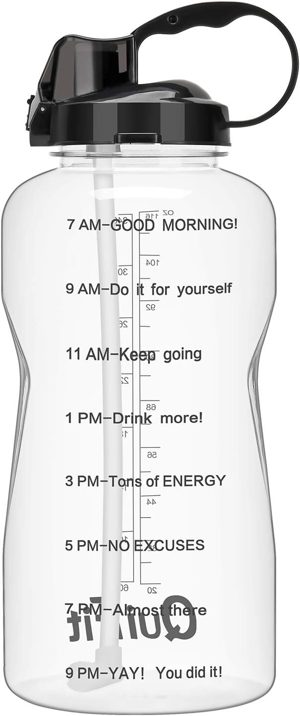 BuildLife Motivational Gallon Water Bottle 64OZ/128OZ with Unique