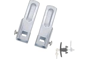 QZATTCAEN Steel T-Handle Cam, Locking cam for use with T Handle Locks 2Pcs (Left&Right)