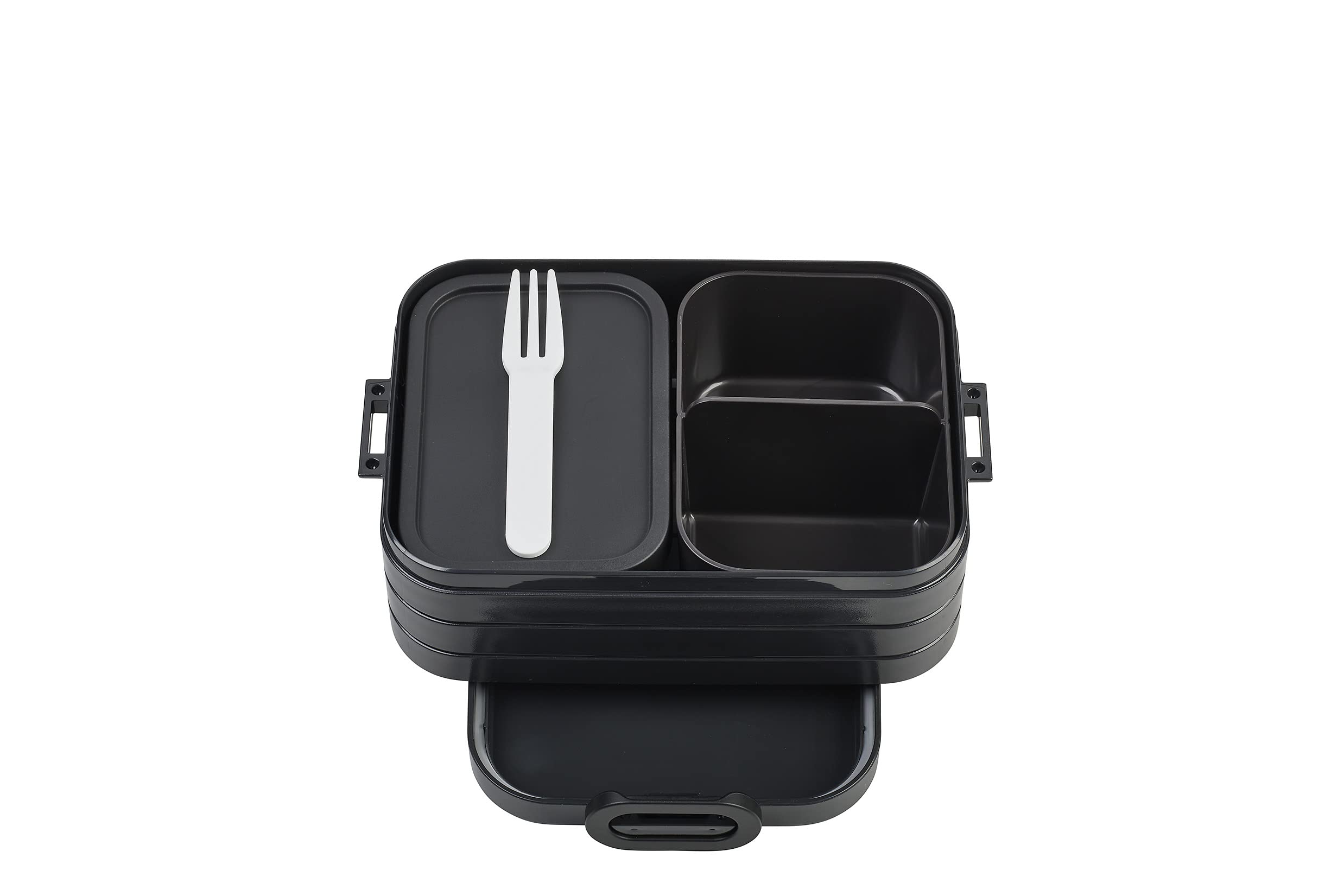 Mepal – Bento Lunchbox Take A Break Midi – Lunch Box With Bento Box – Lunch Box For Sandwiches, Small Snacks & Left Overs – Snack & Lunch - 900 ml - Nordic Black