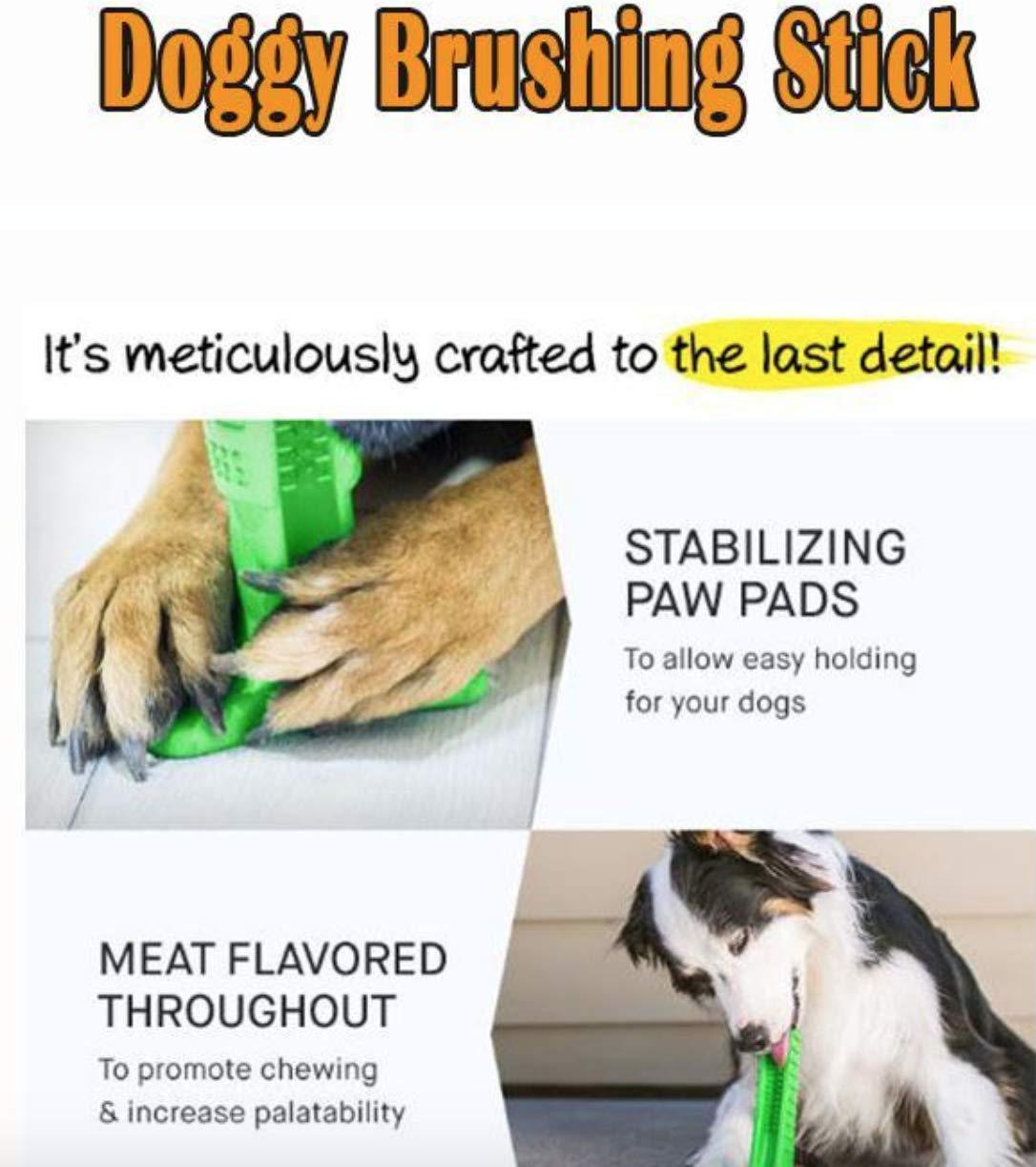 RiseMoV Bristly Brushing Stick, DoggyBrush World's Most Effective