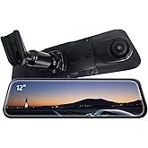 Pelsee Bracket for 12‘’ Mirror Dash Cam Rear View Dash Camera Mount(P12 Pro/P12 Plus/S12 Pro), Not for P12 Pro Max