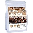 Jarteela - Chaga Tea, 50 Teabags, 2.5g/bag - Chaga Mushroom Tea Bag - Premium Herbal Tea Bags - Non-GMO - Caffein-free Tea- Improve Liver and Skin Health