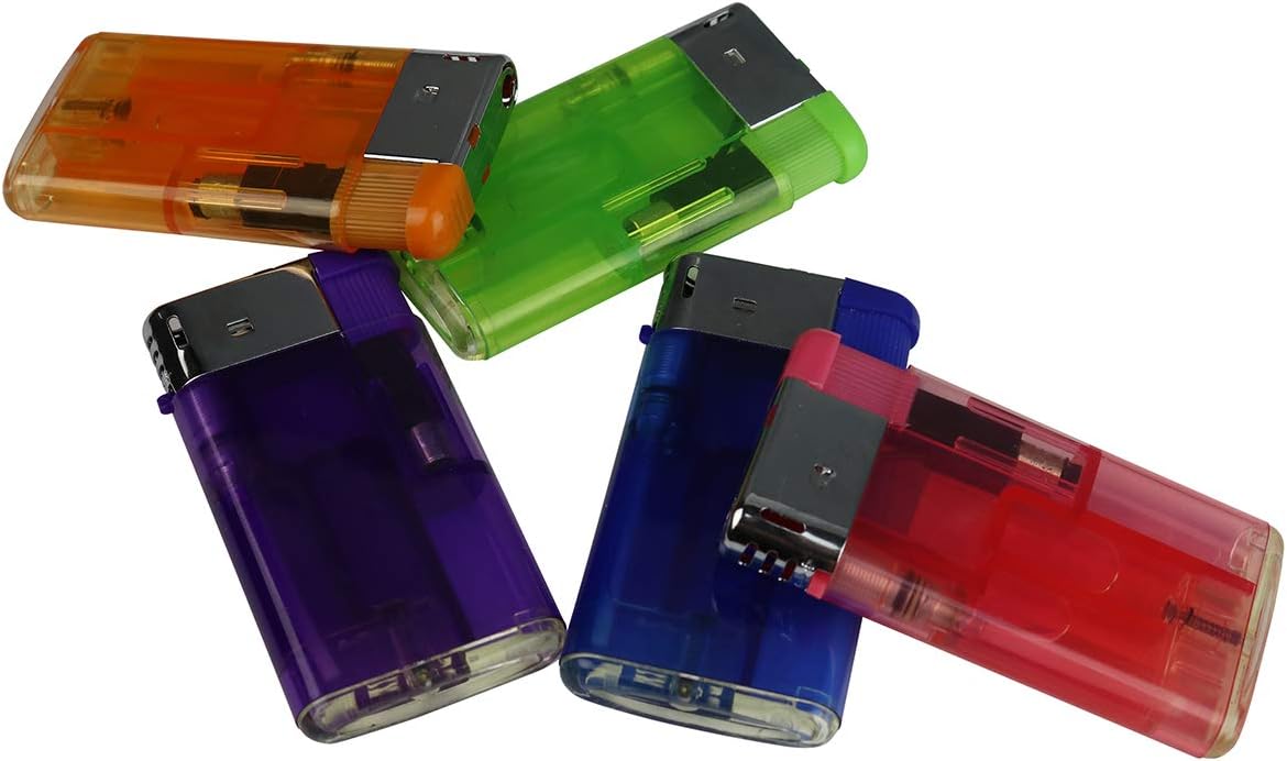 20 Pack Cigarette Wholesale Refillable Butane Lighters Electronic Slim Profile Gas Lighter