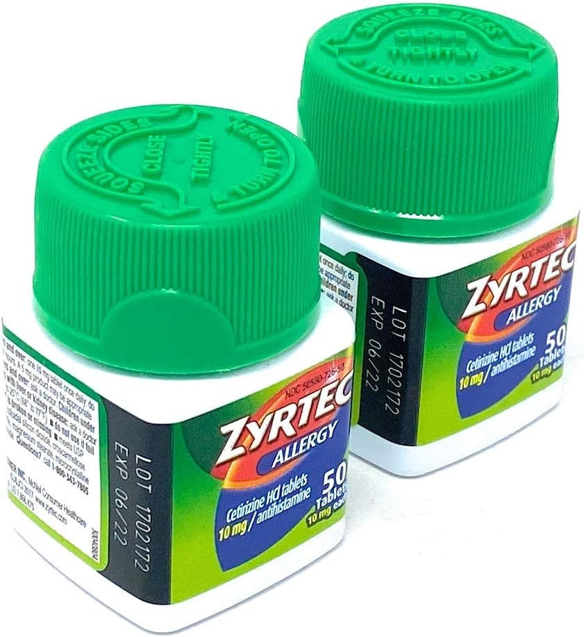 Product of Zyrtec Allergy 10mg Original Prescription Strength Tablets, 100 Ct. - Allergy [Bulk Savings]: Health & Personal Care