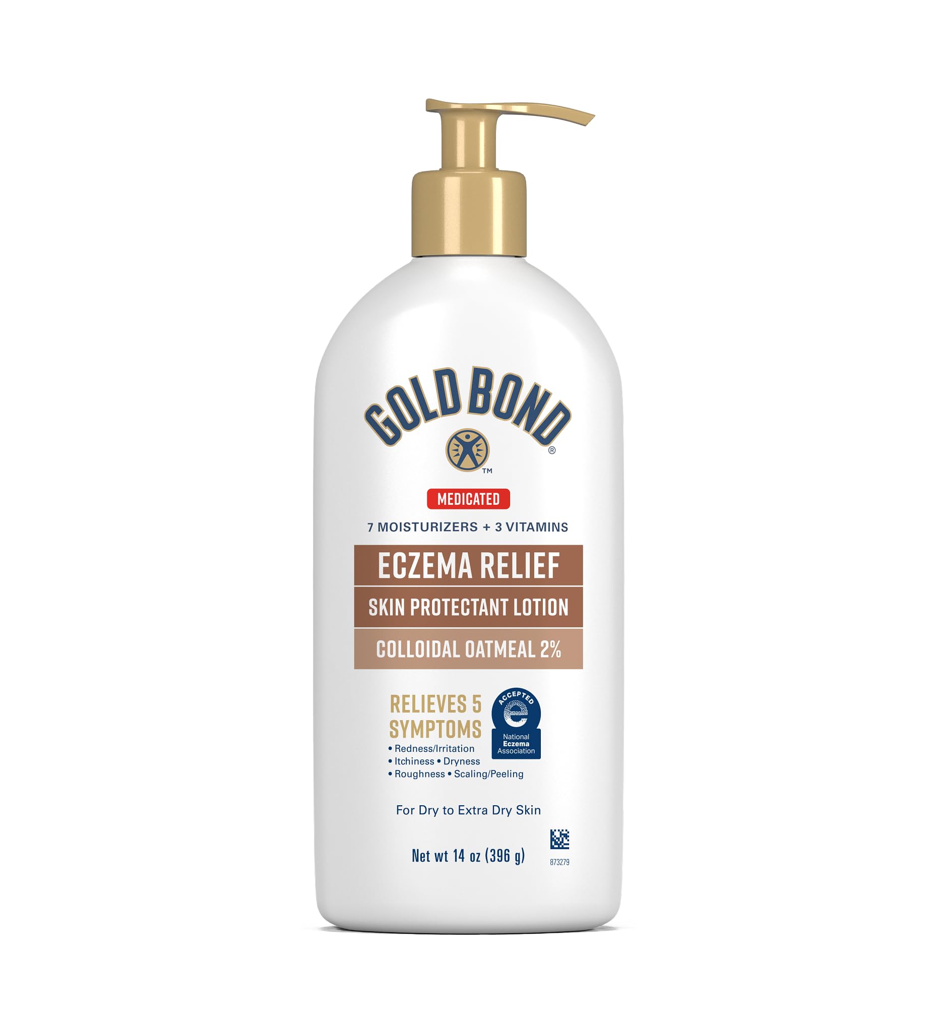 Gold Bond Medicated Extra Strength Body Lotion, 14 oz., Moisturizes, Relieves & Soothes, Skin Moisturizer