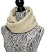 PETAL ROSE Chunky Infinity Scarf Soft Warm Cozy Scarfs for Women Circle Knit Winter Scarves - Cream Light