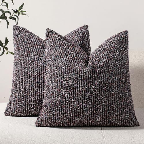 DEZENE Striped Throw Pillow Covers Colorful