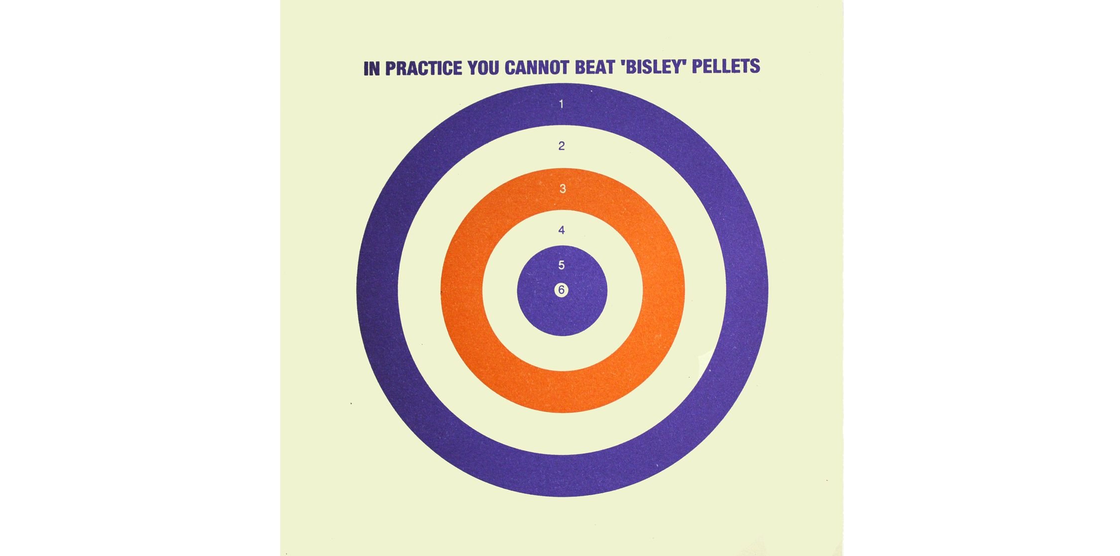 Colour Air Gun Rifle Targets 17x17cm in 50 Pck Bisley