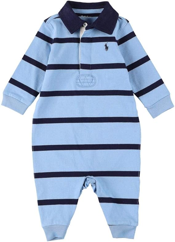Amazon Co Jp Polo Ralph Lauren ポロ ラルフ ローレン 長袖 ボディースーツ ベビー サイズ 6m カラー Suffield Blue Multi 並行輸入品 服 ファッション小物