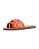 ALDO Women's Elenaa Flat Sandal, Bright Orange, 11