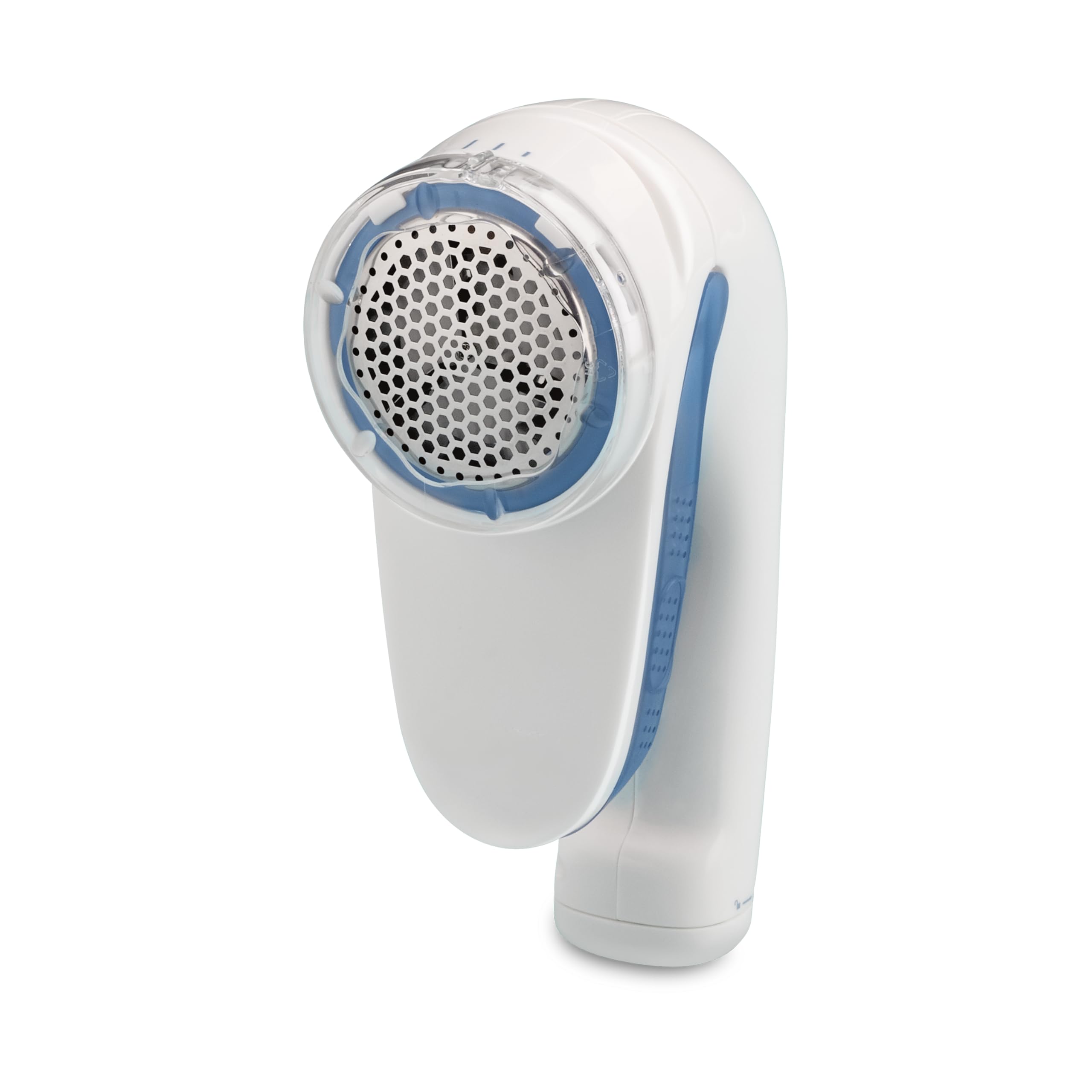 Photo 1 of Conair Fabric Shaver and Lint Remover, Battery-Operated Portable Clothes Shaver with 3 Settings, Fuzz Remover for Sweaters, Clothing and Furniture, Large 2-Inch Shaving Head, White