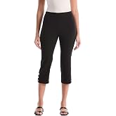 Rafaella Women's Soft Stretch Viscose Pull on 3/4 Length Capri Crop Pant 22 Inch Inseam