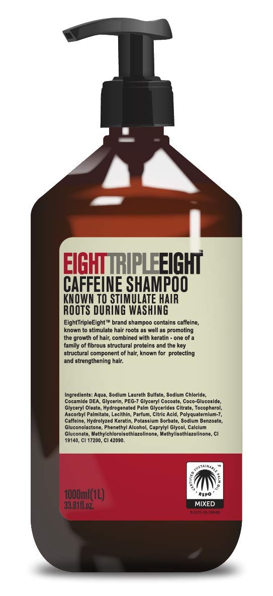 Eight Triple Eight Caffeine Shampoo, 1000 ml