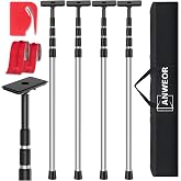 10FT Dust Barrier Poles Kit,Spring Retractable Zipper Wall Poles | Heavy Duty Dust Barrier System with Patented Design,3-Section Telescopic Pole for Home Renovation,Construction RemodelProject