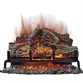 Napoleon Woodland 24 - NEFI24H - Electric Log Set, Electric Fireplace, 24-in, Hand Painted Realistic Logs, High Intensity LED Lights, Realistic Fire, Glowing Logs, Fireplace Insert, Remote Included