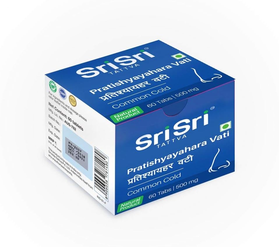 Sri SriTattva Pratishyayahara Vati 500Mg Tablet - 60 Count X 2