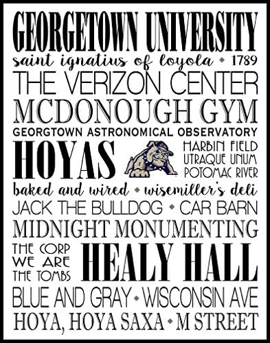 Georgetown University Print 16" x 20"