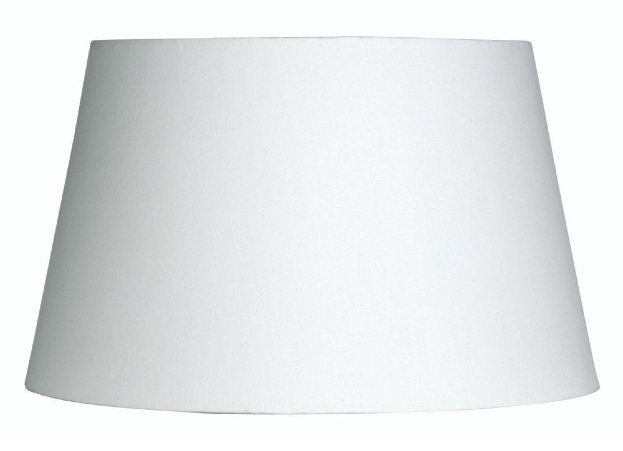 Oaks Lighting cotton lampshade, cylindrical, white