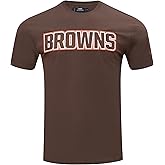 Pro Standard Mens NFL Cleveland Browns Classic Chenille Short Sleeve Tee Brown M