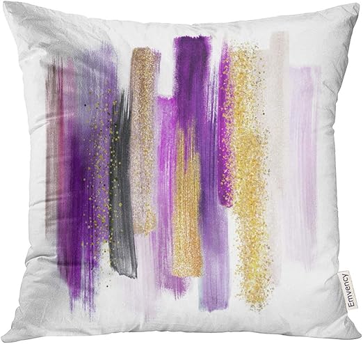 Amazon Com Vanmi Throw Pillow Cover Pink Abstract Watercolor