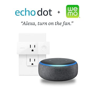 Echo Dot (3rd Gen) - Charcoal + Wemo Mini Smart Plug