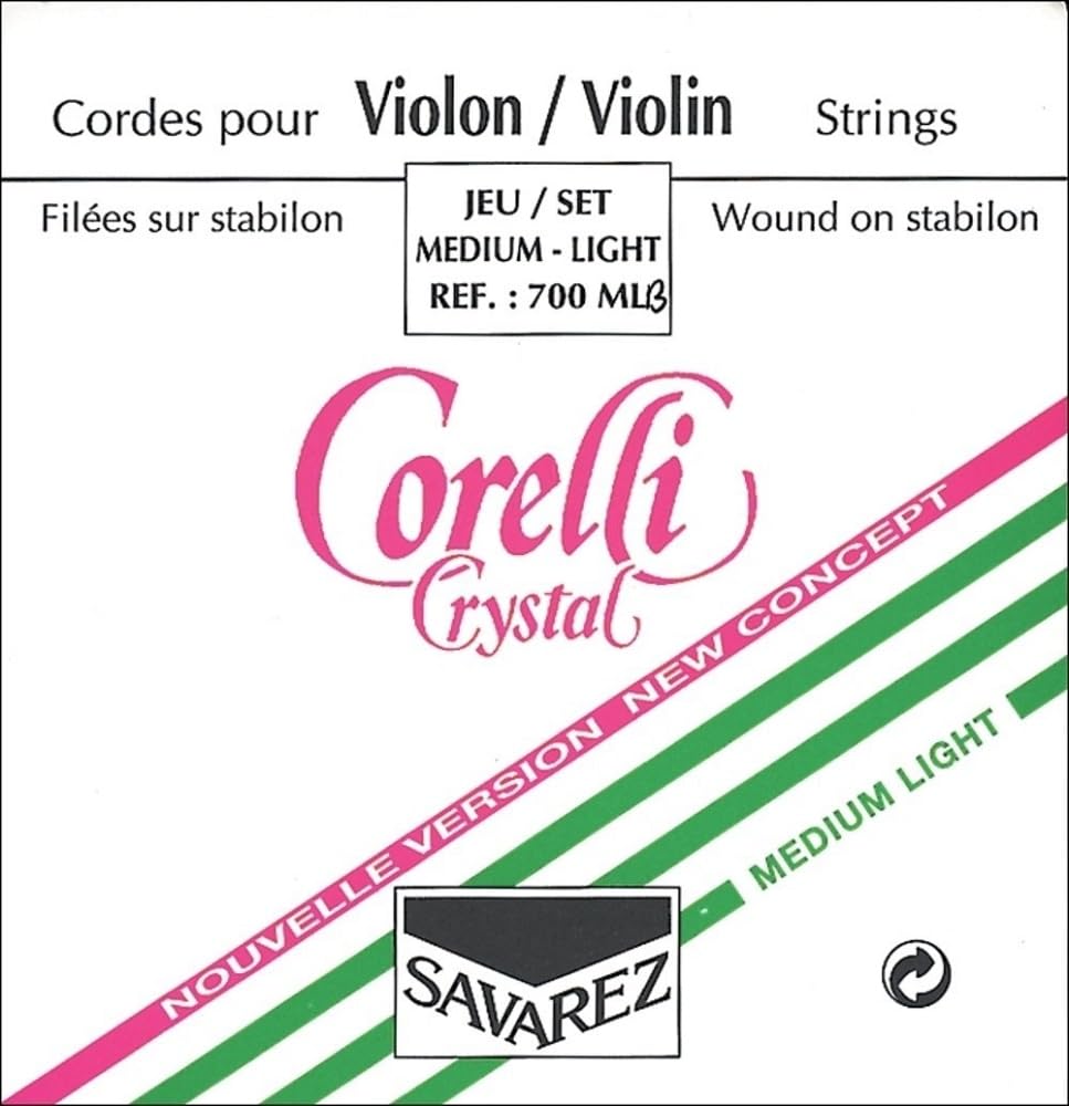 Corelli Violin strings Crystal 3/4 E steel with ball end for violins with a 303 mm scale medium 3701M